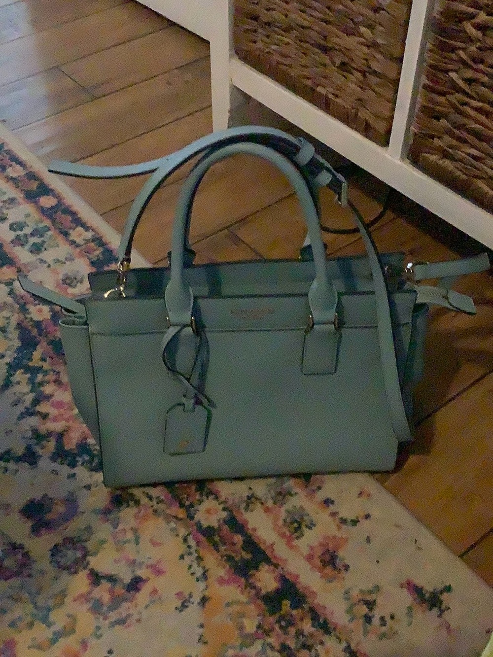Women’s Structured Tote Bag in Light Blue